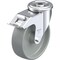 Blickle Kingpin Swivel Cstr, Gry Nylon, 5", Brake LER-POG 125G-FI - alternate 1