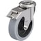 Zoro Select Kingpin Swivel Caster, Rubber, 5 in, 330 lb LEXR-POEV 125XR-FI-SG - alternate 1