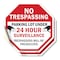 Signmission No Trespassing Parking Lot Under 24, 6 inch X 6 inch, Vinyl Decal, 2PK OC-D-2PACK-6-115 - alternate 1