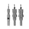 Drill America 3 Piece Carbide Tipped Hole Cutter Set with 1in Depth of Cut in Heavy Duty Storage Bag Organizer CTHBAG3 - alternate 1