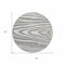 Homeroots 8' Gray Ivory And Beige Round Faux Bois Washable Indoor Outdoor Area Rug 614481 - alternate 7
