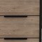 Homeroots 18" Brown and Black Five Drawer Standard Chest 544007 - alternate 19