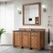 James Martin Vanities Bristol 60'' S Vanity, Saddle Brown w/ Parisien Bleu Silestone Top w/FreePower Wireless Charger 157-V60S-SBR-FPBL - alternate 7