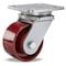 Hamilton Plate Caster, Swivel, Cast Iron, 4 in, 1000 lb, Rd S-WH-4MB-4SL-FB - alternate 1