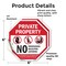 Signmission Private Property No Trespassing Sol, 6 inch X 6 inch, Vinyl Decal, 2PK OC-D-2PACK-6-103 - alternate 4