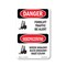 Signmission Safety Sign, OSHA Danger, 24" Height, Forklift Traffic Be Alert Bilingual, D-1824-VP-1265 OS-DS-D-1824-VP-1265 - alternate 1