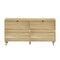 Homeroots 59" Brown Wood Accent Cabinet With Six Drawers 716337 - alternate 1