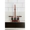 Kingston Brass Double-Handle 4" Centerset Bar Faucet with Knurled Handle, Antique Copper KB549KNLAC - alternate 5
