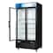 Koolmore 40 in. 33 Cu. Ft. Commercial Merchandiser Refrigerator with Swing Doors, LED Lighting in Black KM-MDR-2GD-33CSW - alternate 11