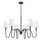 Z-Lite Jisele Matte Black 6 Light Chandelier 4505-6MB - alternate 7