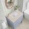 James Martin Vanities Breckenridge 30" Single Vanity, Serenity Blue, w/ 3 CM Siberian Silestone Top 330-V30-SRB-3SFR - alternate 9
