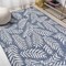Jonathan Y Nevis Palm Frond Navy/Ivory 5 ft. x 8 ft. Indoor/Outdoor Area Rug SMB119B-5 - alternate 5