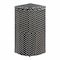 Happimess Chloe 15.56-Gallon All-Weather Wicker/Metal Corner Hideaway Outdoor Trash Can, Dark Navy/White HPM1200E - alternate 10