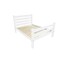 Homeroots White Solid Wood Queen Bed Frame 548171 - alternate 6