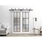 Sartodoors Sliding Closet Frosted Glass Barn Bypass Doors with Hardware Planum 2122 White 64x96 (2* 32x96) PLANUM2122BBB-WS-64 x 96 (2* 32x96) - alternate 5