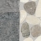 Daltile Pebble Oasis Natural Stone Art Deco Pebble Mosaic 11in x 11in in Honed Coal, 11PK PB37ARTDCPBMSHN - alternate 7