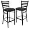 Flash Furniture Black Ladder Stool-Black Seat, PK2 2-XU-DG697BLAD-BAR-BLKV-GG - alternate 1
