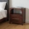 Homeroots 22" Brown Solid Wood Two Drawer Nightstand 701738 - alternate 9