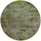 Homeroots 8' Brown Round Abstract Washable Indoor Outdoor Area Rug 608779 - alternate 6