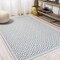 Jonathan Y Marvao Diamond Trellis Teal/Gray 4 ft. x 6 ft. Indoor/Outdoor Area Rug SMB111A-4 - alternate 8
