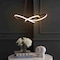 Jonathan Y Alexia 25" Abstract Integrated LED Metal Adjustable Pendant, Black JYL7219A - alternate 10