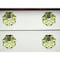 Homeroots Set of Eight Lemon Black And Silver Botanical Ceramic Drawer Pull Knobs, 8PK 321655 - alternate 6