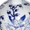 Homeroots 10" Blue And White Floral Round Porcelain Table Vase 565442 - alternate 8