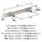 Amerock Central 3-3/4 inch (96mm) Center-to-Center Satin Nickel Cabinet Pull, 25PK 25VMP37161G10 - alternate 4