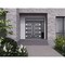 Vdomdoors Front Exterior Prehung Aluminum Double Doors Ronex0131 Black Enamel Top Transom Mirrored Clear RONEX0131DEXD-BLK-W72+16xH96+14-RH-I - alternate 3