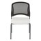 Office Star Products ProGrid Titanium & Black Visitors Chair, Straight Legs, Dillon White 86724R-R101 - alternate 4