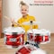 Pyle PyleKids Drum Set, 3 Piece Beginner Junior Kit with Bass Drum, Snare, Tom, Cymbal, Adjustable Throne PDRMKIT72RD - alternate 4