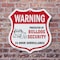 Signmission 24 Hour Surveillance Shield Sign Warning, 6 Inch X 6 Inch, Plastic Sign SHI-P-6-350 - alternate 6