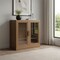 Homeroots 31in Brown Wood Accent Cabinet With Two Doors 691106 - alternate 3