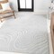 Jonathan Y Maribo High-Low Abstract Groovy Striped Cream/Ivory 3 ft. x 5 ft. Indoor/Outdoor Area Rug SCN103A-3 - alternate 5