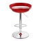 Elama 2 Piece Retro Adjustable Bar Stool in Red with Chrome Base ELM-806-RED - alternate 9
