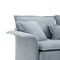 Homeroots 66" Blue Fabric Modular Sofa With Ottoman 568287 - alternate 17