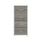 Flash Furniture Harris 4 Drawer Storage Dresser with White Cast Iron Frame, Light Natural Wood Top and Easy Pull En WX-5L203-MDF-WHT-LNT-GG - alternate 10