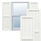 Ekena Millwork True Fit PVC, Two Board Framed Board-n-Batten Shutters, Unfinished, 10 3/4W x 42H, PR TFP101BF11X042UN - alternate 1