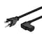 Monoprice Right Angle Power Cord - NEMA 5-15P to Right Angle IEC 60320 C13_ 14AW 7685 - alternate 1