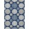 Homeroots 9' X 12' Navy Blue And Ivory Geometric Washable Indoor Outdoor Area Rug 593610 - alternate 7