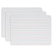 Flipside Two-Sided Magnetic Dry Erase Board, Red & Blue Ruled/Blank, 9in. x 12in., 3PK ER10076-3 - alternate 1