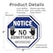 Signmission Notice No Admittance Employees Only, 6 inch X 6 inch, Plastic Sign, 2PK OC-P-2PACK-6-52 - alternate 7
