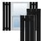 Ekena Millwork True Fit PVC Three Board Spaced Board-n-Batten Shutters, Black, 17 1/8W x 32H, PR TFP101SBF17X032BL - alternate 1