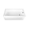 Kingston Brass 66-Inch Acrylic Rectangular 3-Wall Alcove Tub Combo w/ Waste and Overflow Drain, Right Hand Drain CVTAP663222R5 - alternate 1
