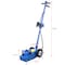 Wrightmaster 22 Ton Hydraulic Floor Jack, Air-Operated Axle Bottle Jack with 4 Extension Saddles & Wheels, Blue ZR-W46564162 - alternate 9