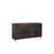 Homeroots 35" Brown and Black Solid Wood Seven Drawer Double Dresser 524117 - alternate 8