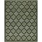 Homeroots 9' X 12' Dark Green And Light Green Trellis Indoor Outdoor Area Rug 551450 - alternate 1