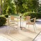 Flash Furniture Square Table Set, Aluminum, Plastic, Rattan, Stainless Steel, Grey TLH-ALUM-24SQ-020BGECHR4-GG - alternate 12