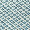 Homeroots 8' Teal Blue And Ivory Round Geometric Washable Indoor Outdoor Area Rug 583320 - alternate 9
