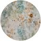 Homeroots 8' Teal Blue And Green Round Floral Washable Indoor Outdoor Area Rug 583144 - alternate 8